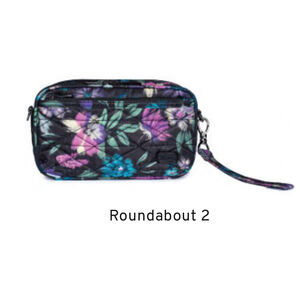 NWT Lug Roundabout 2 Black Floral Crossbody Bag